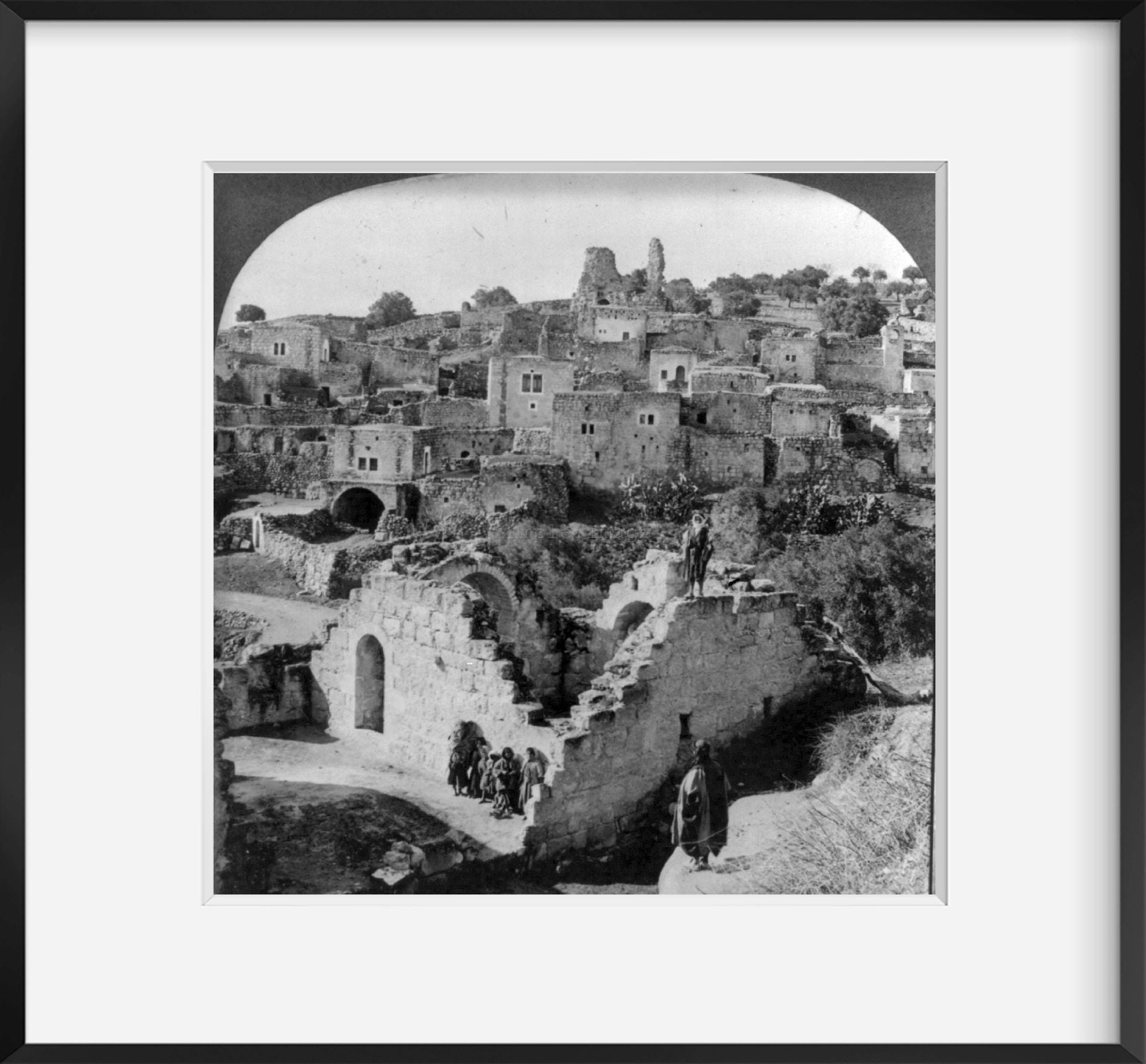 c1926 photograph of A close view of the homes of Bethany, Palestine