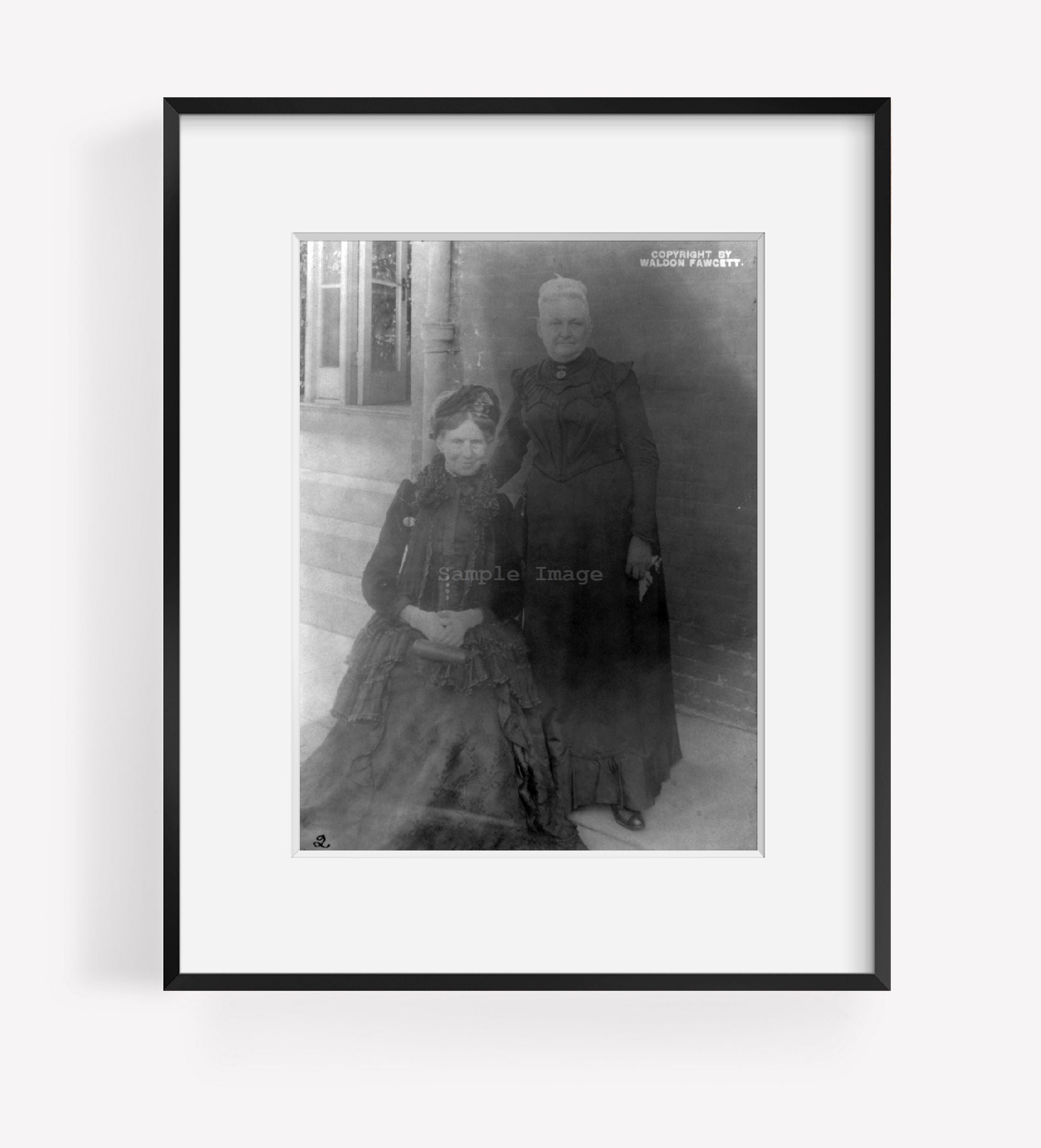 1903 photograph of Clara Barton, 1821-1912 Summary: Full lgth., seated, facing r