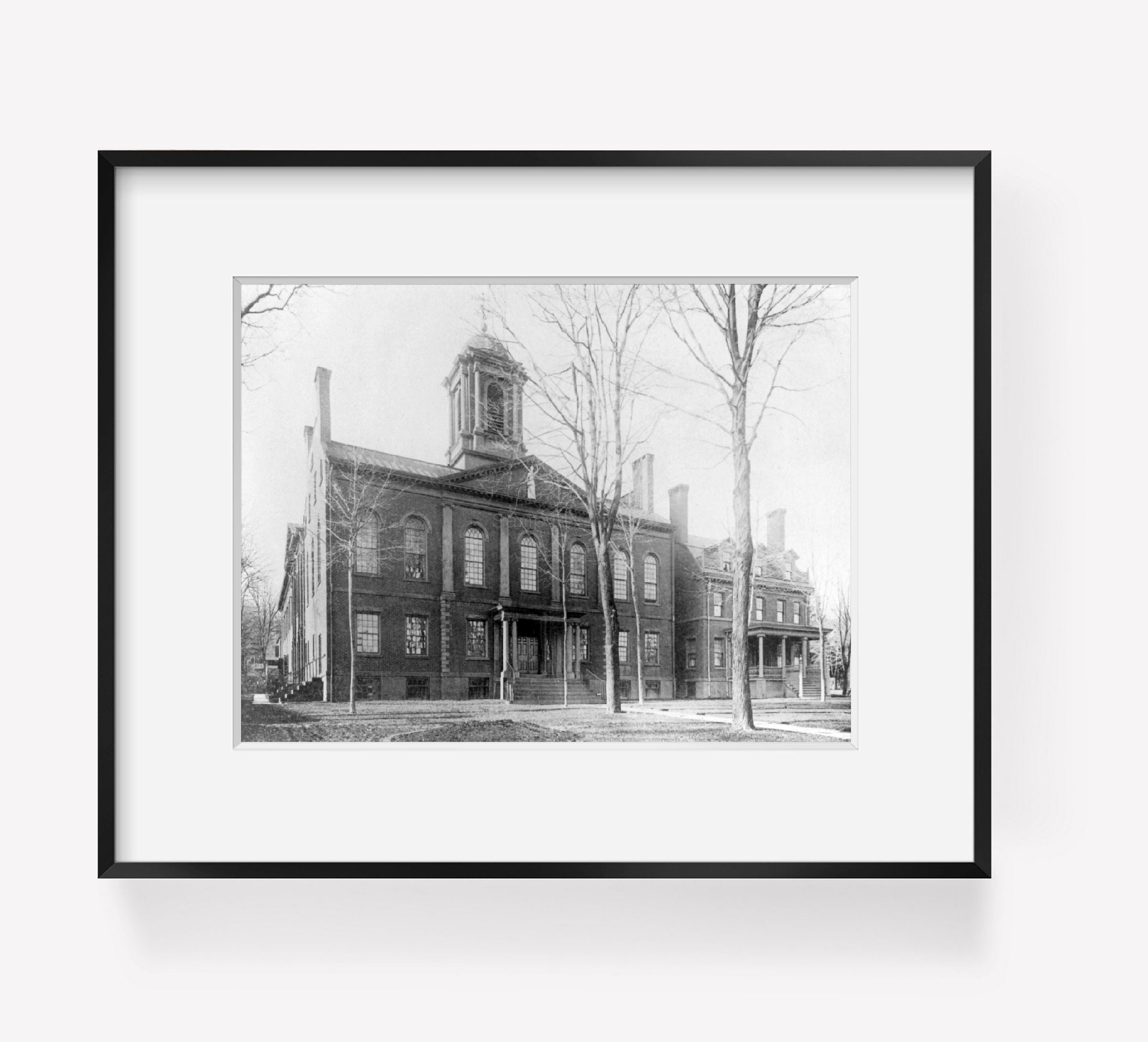 1895 Photo Morris County] Court House, Morristown, N.J.; exterior entrance front