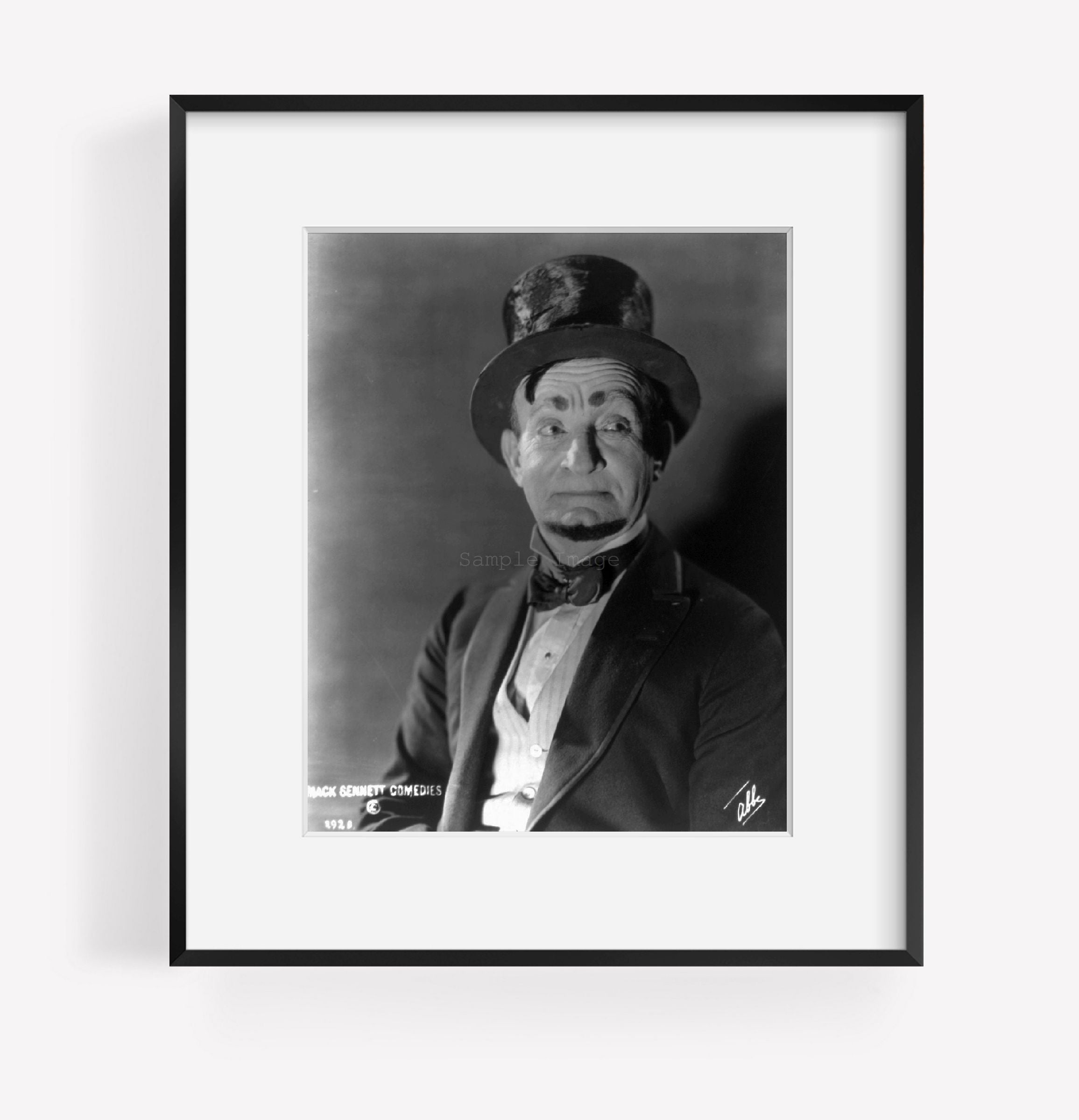 Photo: Comedian with small beard, Mack Sennett Comedies, c1920