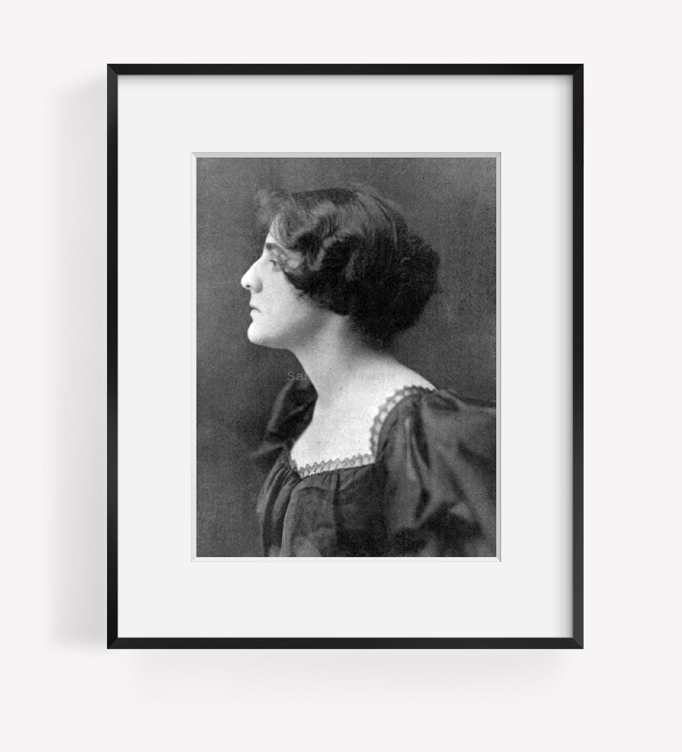 1897 Photo Ethel Reed Head-and-shoulders portrait, left profile of poster artist
