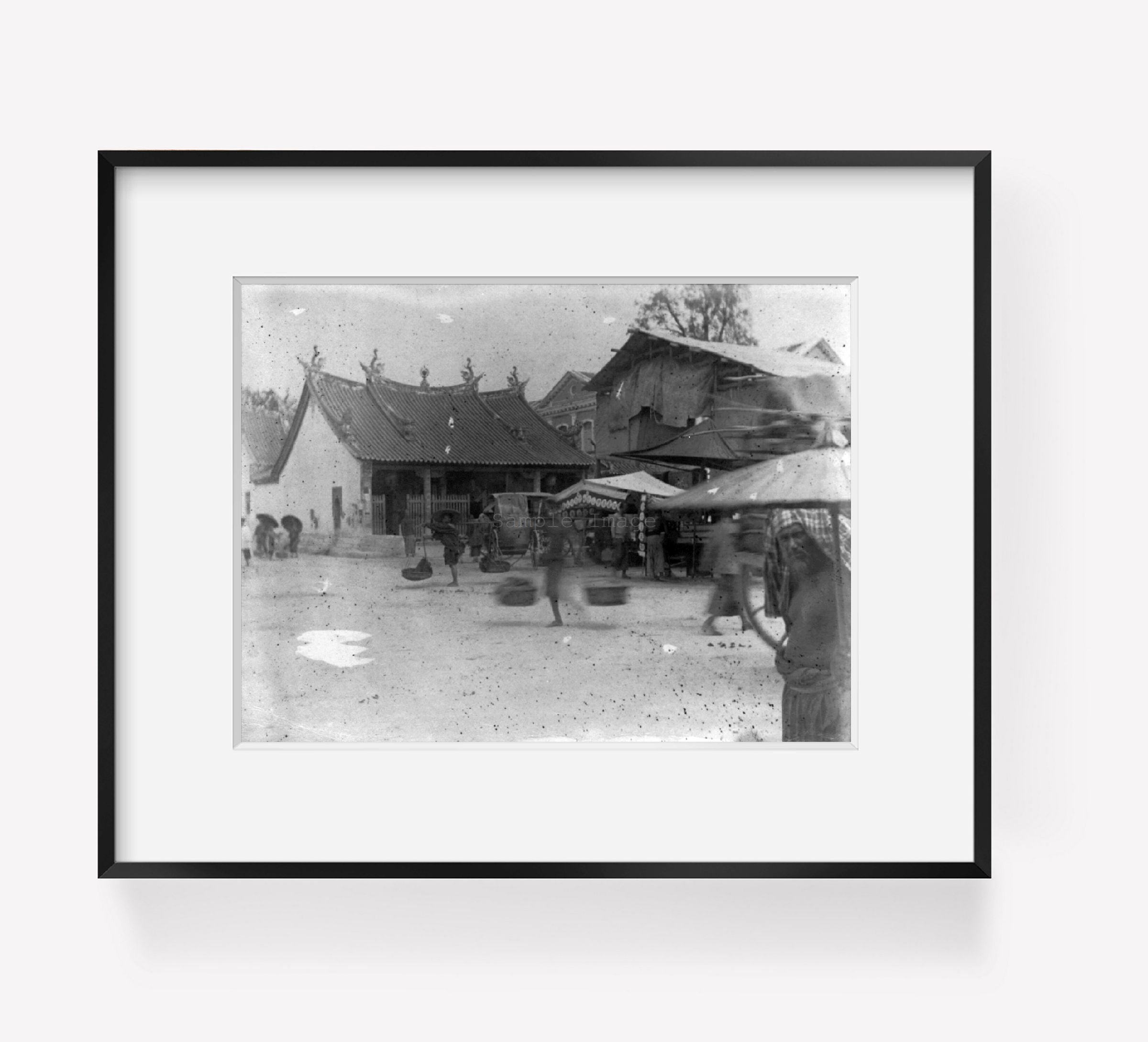 Photo: 'Street in Japan - 1889' Samuel Alexander Hill (1851-?) . | Vintage Black