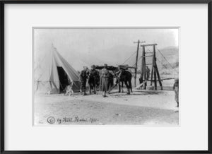 Photo: Mexican revolution, U.S. Army guarding bridge, Rio Grande