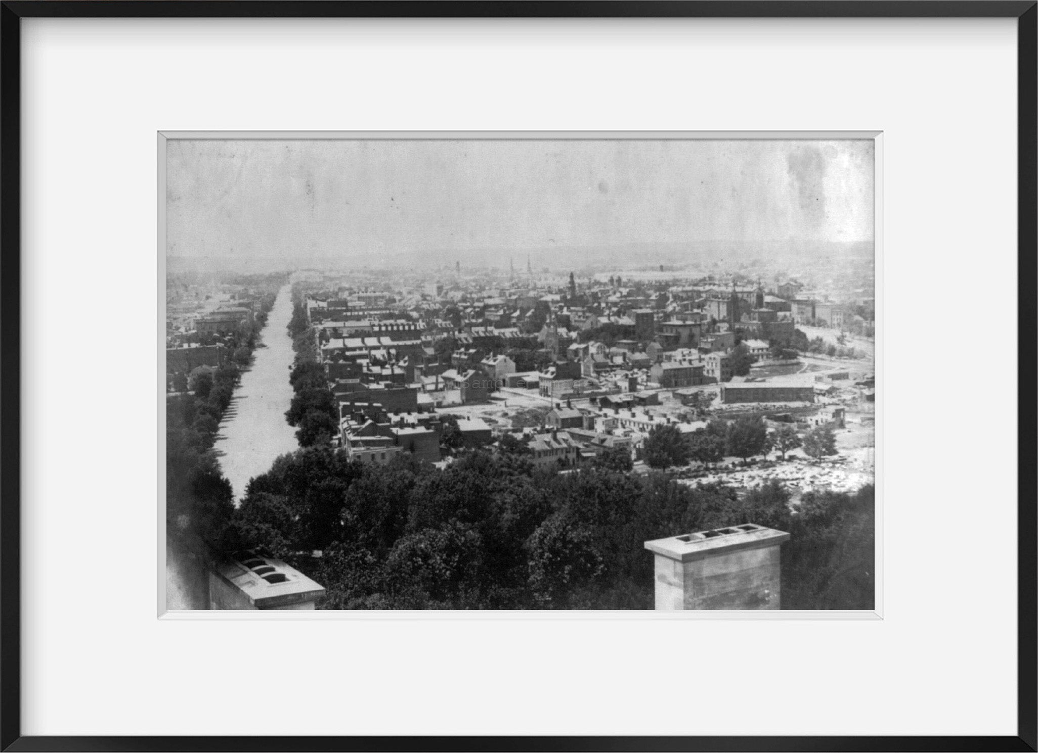 Photo: View, looking N.W. from roof of Capitol, 1861 . | Vintage Black & White