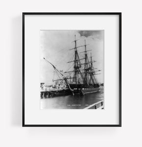 c1933 July 24 photograph of U.S.S. CONSTITUTION at dock