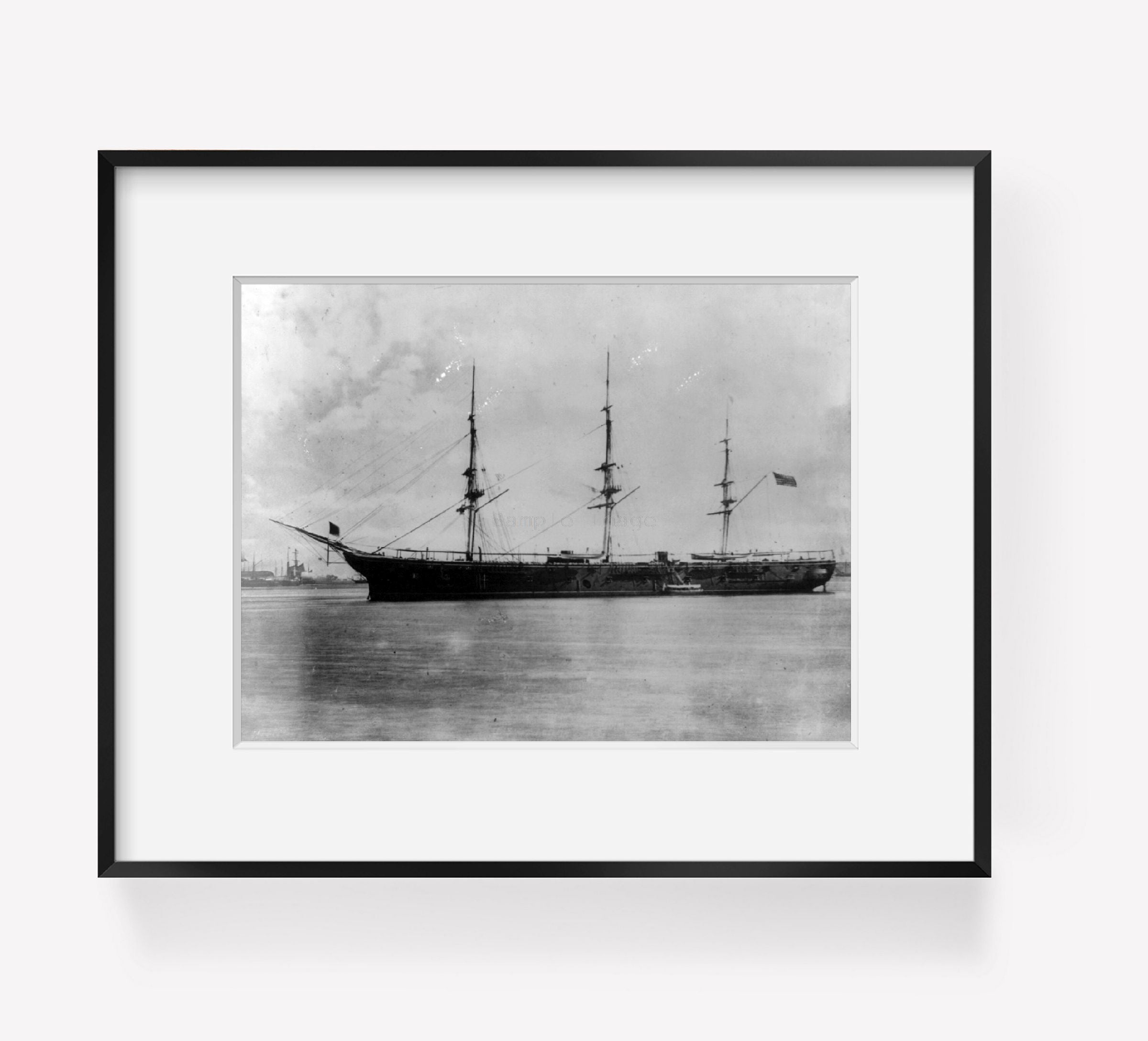 between 1895 and 1900 photograph of U.S.S. TENNESSEE port view