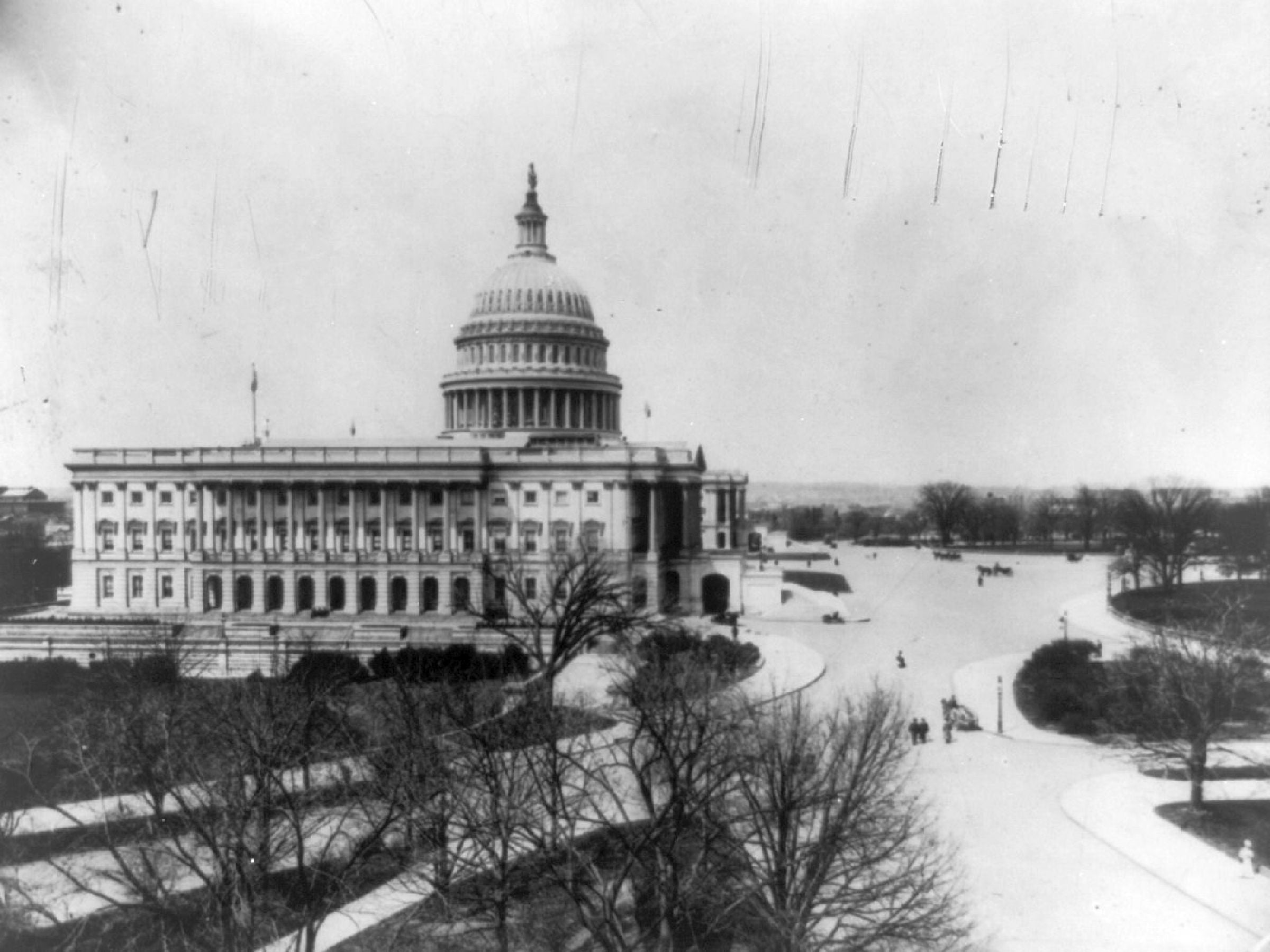 ca. 1898 photograph of Looking north - U.S. Capitol (ca. 1898) Summary: Bird's-e