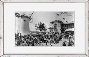 c1923 March 17 photograph of Winter bathing at Miami Beach Casino Summary: Crowd