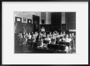 Photo: Grade School Children, Classroom, Teacher, Washington, DC, Blackboard, 18