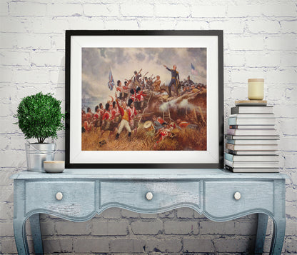 Photo: Battle, New Orleans, Andrew Jackson, War, 1812, campaigns, Flag, E Percy Moran, c