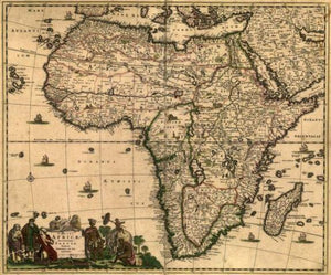 1688 map Totius Africæ accuratissima tabula - New York Map Company