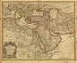 1721 Map| Map of Turky sic, Arabia and Persia| Middle East Map Size: 2 - New York Map Company