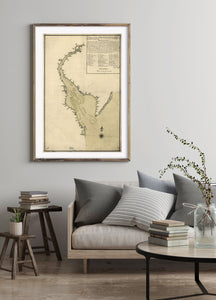 1780 map Plano de la Bahia de la Ware y entrada de Filadelfie .. Map Subjects: Delaware | Delaware Bay | Delaware Bay Del And NJ | Delaware River | Delaware River NY-DEL And NJ | Nautical Charts | New Jersey | New York |
