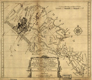 Map: A survey of the northern neck of Virginia, being the lands belonging to the - New York Map Company