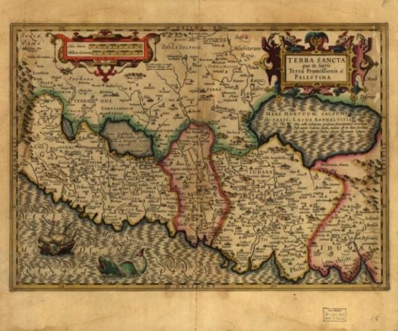 1782 map Terra Sancta que in Sacris Terra Promissionis ol: Palestina.