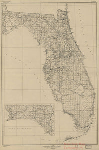 1940 map State of Florida; base map. Map Subjects: Florida |