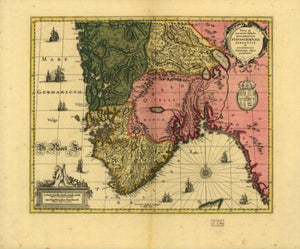 1700 map Nova et accurata tabula episcopatvvm Stavangeriensis, Bergensis et Asloiensis - New York Map Company