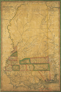 1820 map of Mississippi: constructed from the surveys in the General Land Office and other documents Entered according to Act of Congress the 10th of September 1819. Map Subjects: Mississippi |