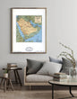 1991 Map| Saudi Arabia| Saudi Arabia Map Size: 18 inches x 24 inches | - New York Map Company