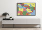 1990 Map| Middle East| Middle East Map Size: 18 inches x 24 inches |Fi - New York Map Company