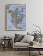 2001 Map| North America| North America Map Size: 18 inches x 24 inches - New York Map Company