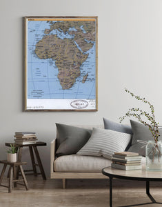 2001 Map| Africa| Africa Map Size: 18 inches x 24 inches |Fits 18x24 s - New York Map Company