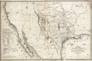 1844 map of Texas and the countries adjacent. Published by order of the U.S. Senate. Map Subjects: Texas |