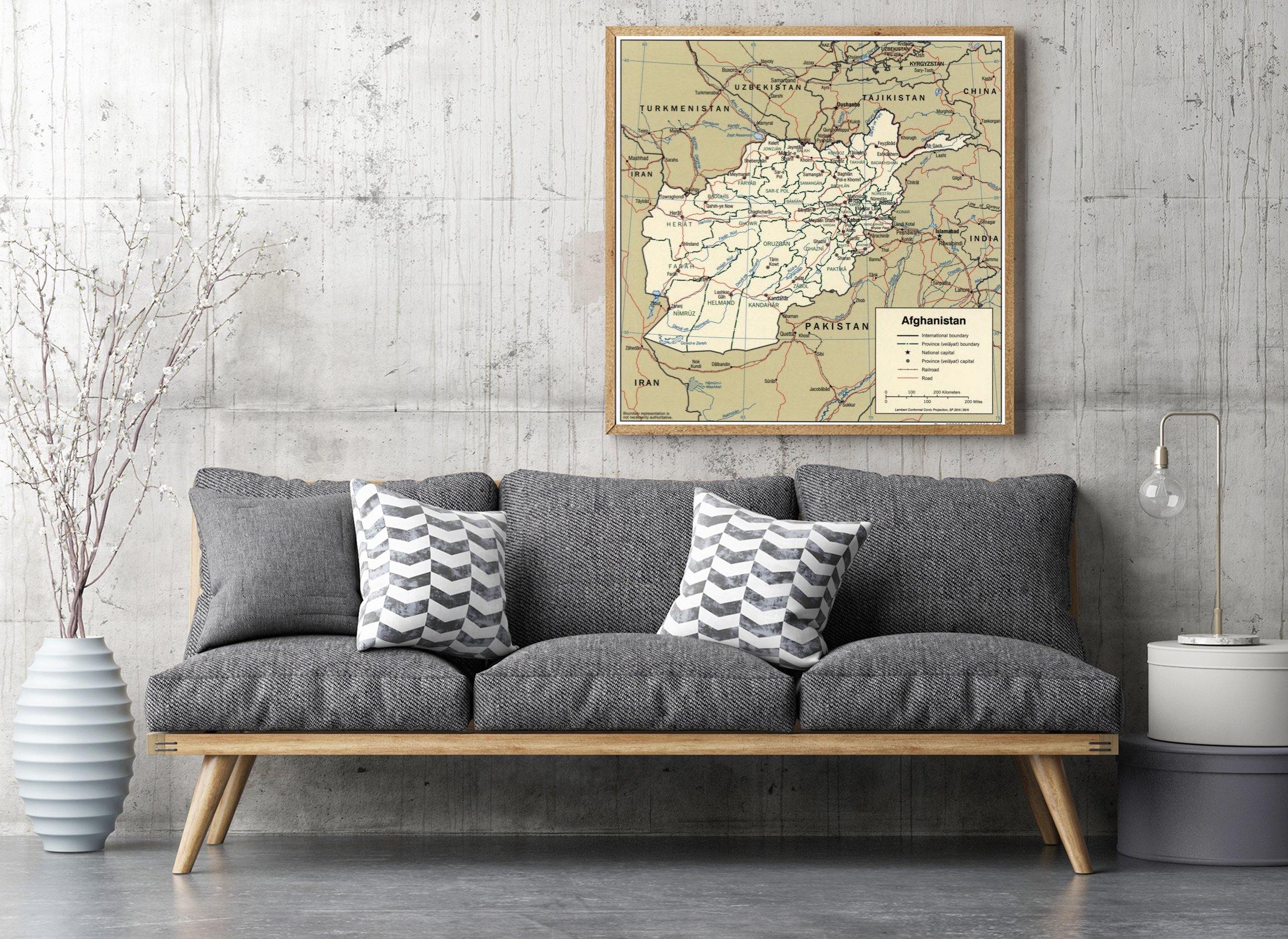 2003 Map| Afghanistan| Afghanistan Map Size: 24 inches x 24 inches |Fi - New York Map Company