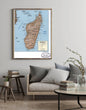 2003 Map| Madagascar| Madagascar Map Size: 18 inches x 24 inches |Fits - New York Map Company