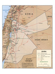 2004 map Jordan. Map Subjects: Jordan