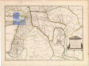 1651 map Assyria vetvs diuifa in Syriam, Messopotamiam, Babyloniam, et Assyriam. Map Subjects: Middle East - New York Map Company