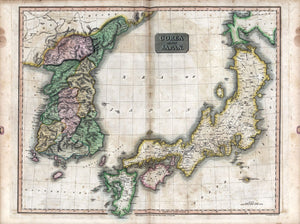 1815 map Corea sic and Japan Drawn and engraved for Thomson's New General Atlas, 16th. Aug.t 1815. Map Subjects: Japan | Korea
