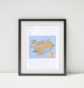 1981 Map | Iceland | Iceland