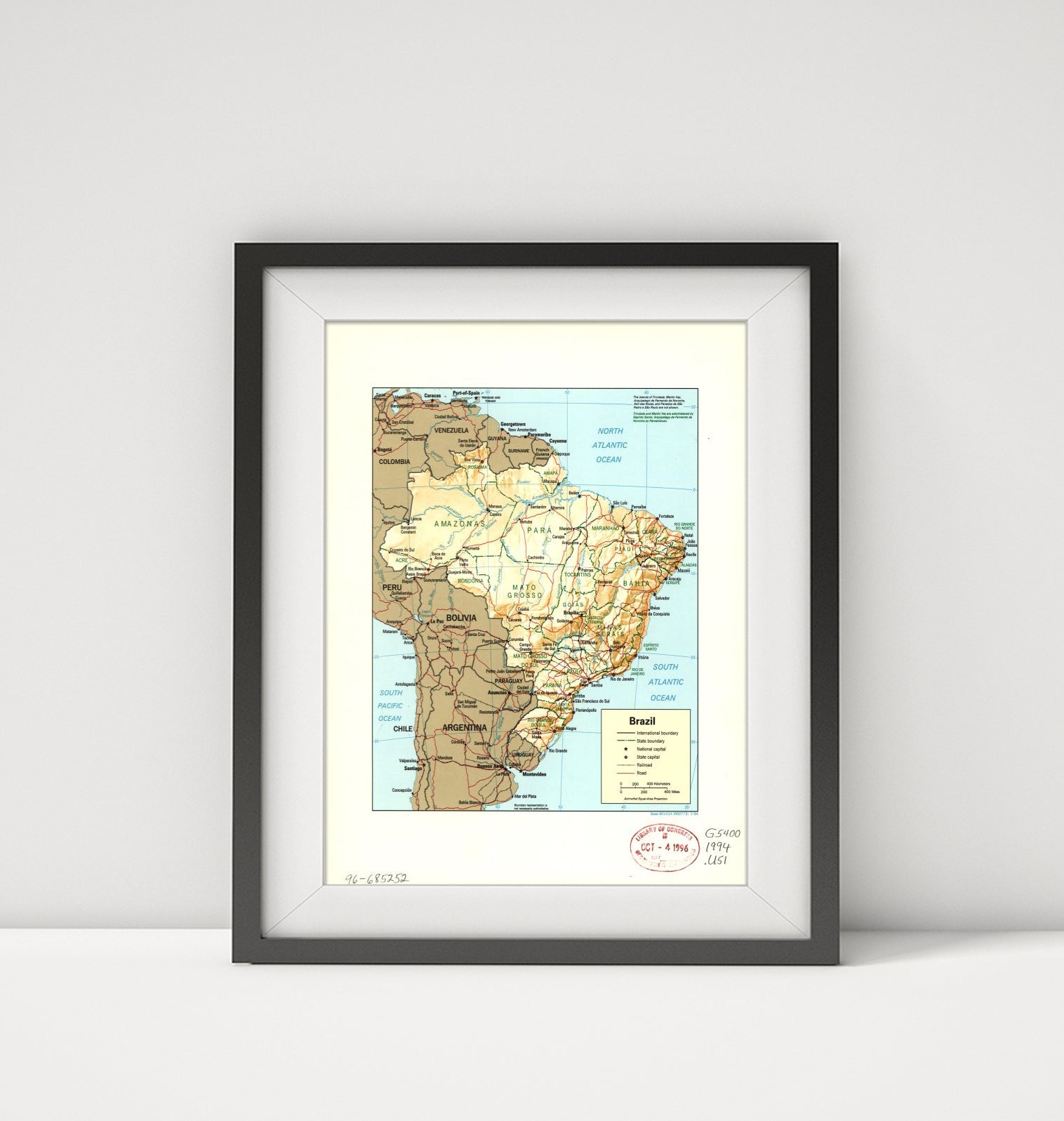 1994 Map | Brazil | Brazil Base 801414 (R00773) 5-94.