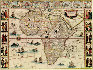 1960 map Africæ nova descriptio. Map Subjects: Africa | Facsimiles