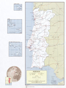 1972 map Portugal. 6-72. Map Subjects: Portugal