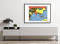 2004 Map| Southern Asia| Asia Map Size: 18 inches x 24 inches |Fits 18 - New York Map Company