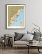 1982 Map| Monaco| Monaco Map Size: 18 inches x 24 inches |Fits 18x24 s - New York Map Company