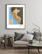 1991 Map| Peru| Peru Map Size: 18 inches x 24 inches |Fits 18x24 size - New York Map Company