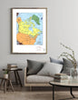 1994 Map| Canada| Canada Map Size: 18 inches x 24 inches |Fits 18x24 s - New York Map Company