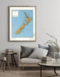 1971 Map| New Zealand| New Zealand Map Size: 18 inches x 24 inches |Fi - New York Map Company