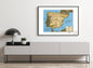 1982 Map| Spain| Spain Map Size: 18 inches x 24 inches |Fits 18x24 siz - New York Map Company