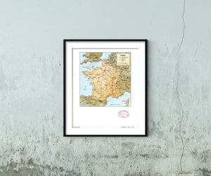 1991 Map | France | France 11-91. "Base 801455(B00996)."