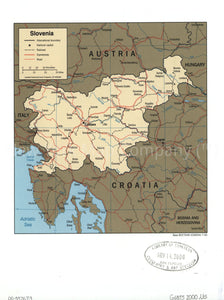 2000 map Slovenia. Map Subjects: Slovenia