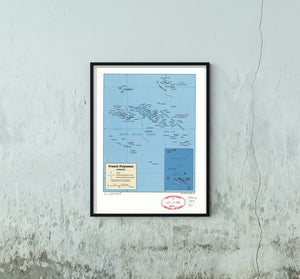 1989 Map|Title: French Polynesia (France)|Subject: French Polynesia 18 inches x - New York Map Company