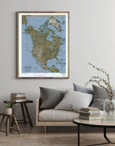 2000 Map| North America| North America Map Size: 18 inches x 24 inches - New York Map Company