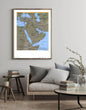 2004 Map| Middle East| Middle East Map Size: 18 inches x 24 inches |Fi - New York Map Company