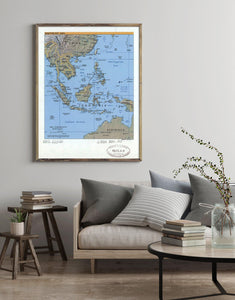 2001 Map| Southeast Asia| Southeast Asia Map Size: 18 inches x 24 inch - New York Map Company