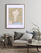 2007 Map| Benin| Benin Map Size: 18 inches x 24 inches |Fits 18x24 siz - New York Map Company