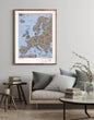 2007 Map| Europe| Europe Map Size: 18 inches x 24 inches |Fits 18x24 s - New York Map Company